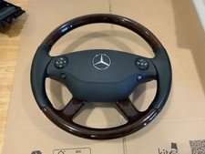 mercedes w221 s500 s600 wood steering wheel and airbag 12 month warranty 