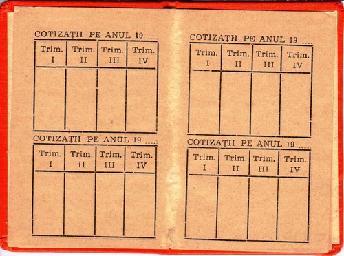 Romania, 1960's, Union of Medical Science Societies Member Card - Revenues - Picture 4 of 7