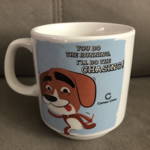 Cameo China Mug Cup Cartoon Hyper Mode Running Dog You Do The Running 10 fl oz - Picture 2 of 11