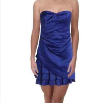 Calvin Klein Satin Strapless Semi-Formal Dress sz 6 | eBay