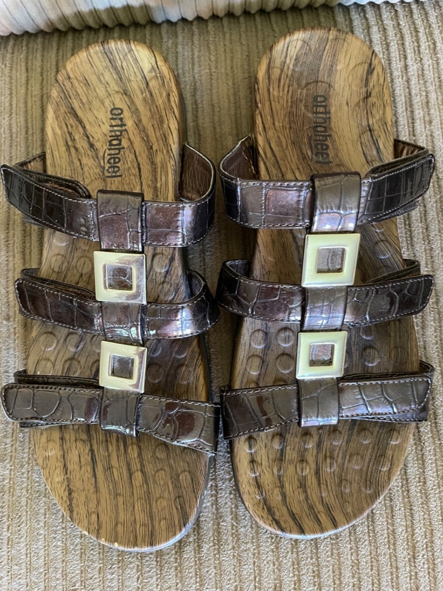 Cork Sandals Dr Weil Sandals Andrew Weil Orthaheel Brown Sandals Size