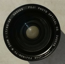 Fuji Fujinon TV Wide Zoom 1:17 / 6.5-23 A3.5x6.5 240039 Front Lens