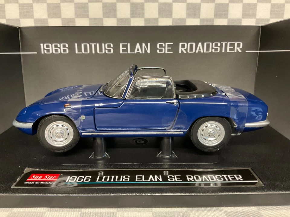 1/18 SUN STAR 4055 1966 LOTUS ELAN SE ROADSTER ROYAL BLUE CONVERTIBLE - Image 3 of 4