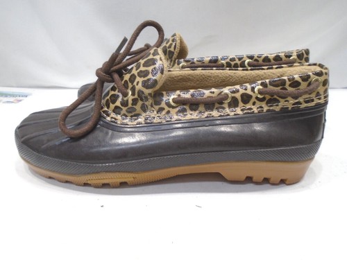 sperry womens leopard print