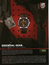2011 PRINT AD-LUMINOX  F-35 LIGHTNING II FLIGHT CALCULATION CHRONO 9388 WATCH AD