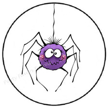 SPIDER HALLOWEEN ENVELOPE SEALS LABELS STICKERS PARTY FAVORS