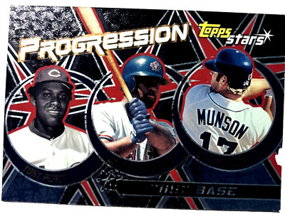 2001 Topps Stars Progression Tony Perez Carlos Delgado Eric Munson #P3