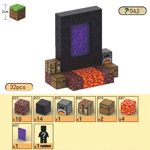 My World Magnetic Building Block Set STEM Mine Craft Toys Tiles Pixel Cube 2CM - Picture 78 of 78