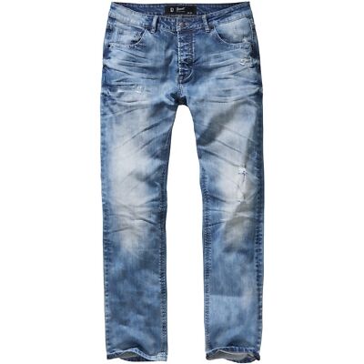 Brandit Will Denim blue Jeans Herren Hose straight fit stone washed used look