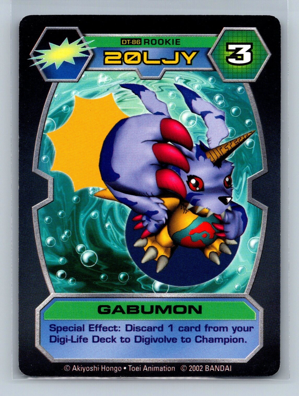 Digimon D-Tector - Gabumon DT-86 - 2002 Series 2