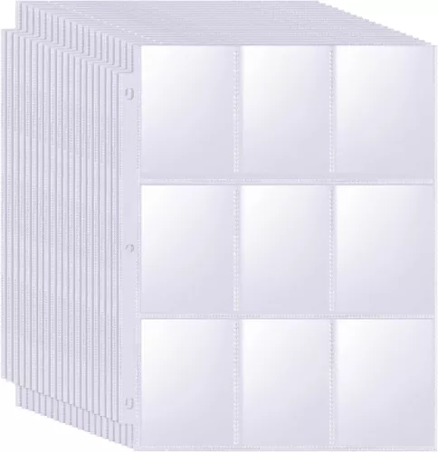 Binder Card Sleeves, 540 Pockets Double-Sided Trading Card, 9 Pocket, 30 Pack