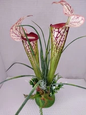 Artificial pitcher plant table decoration carnivorous plants