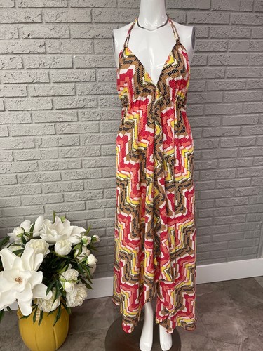 Elan Asymmetrical Multicolored Halter 
