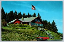 Postcard Vintage VT Mariboro Skyline Restaurant Old Car Chrome ~9888