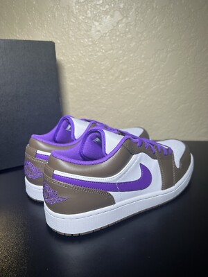 macha様アイボリー1 New Nike Air Jordan 1 Low Purple Mocha Palomino Wild Berry