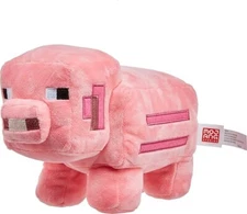 Mattel Minecraft Basic Plush Character Soft Doll 8" Pig New With Tag