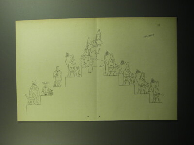 1958 Cartoon by Saul Steinberg - Steps of Life