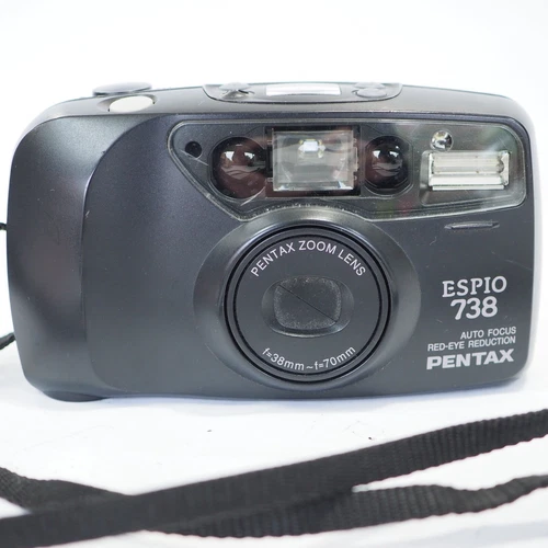 Pentax Espio 738 35mm camera with AF 38-70mm lens, Fully Working, B Mode, Y32