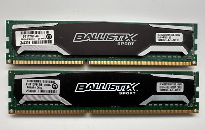 CRUCIAL BALLISTIX SPORT BLS4G3D1609DS1S00.16FER2 - 8 GB (2 X 4 GB)  - DDR3 RAM