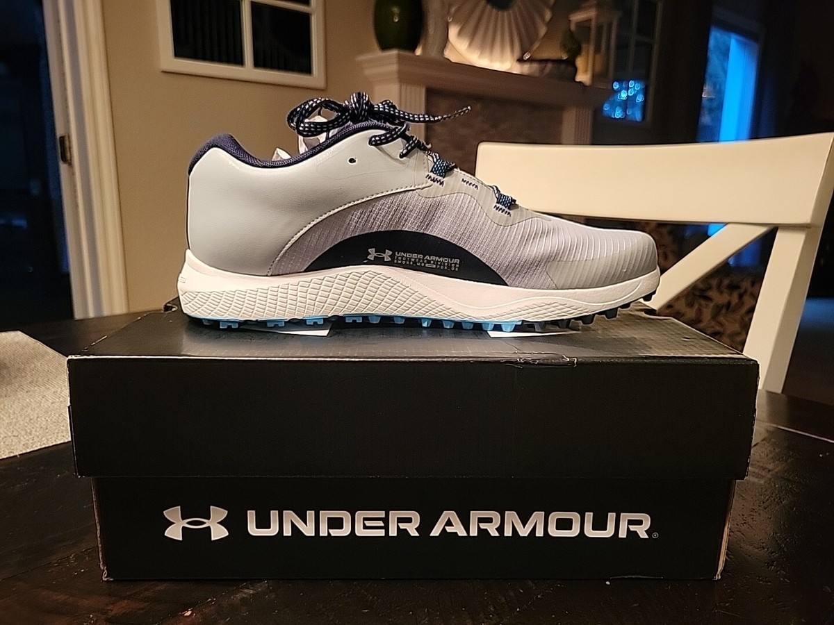 Size 10 Under Armour Charged Draw Spikeless Golf Grey Midnight