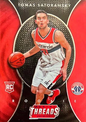 Tomas Satoransky Threads 16-17 #274 Rookie Card Washington Wizards