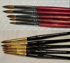 100% Pure Kolinsky Acrylic Brush Round Brush Highest Quality Pure Kolinsky Hair