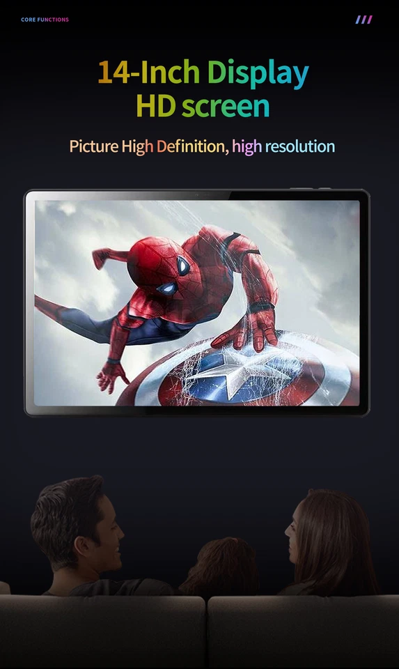 New 14 inch Ultra Big Tablet Android 14 1 TB Storage 16GB RAM Bundle Keyboard - Image 4 of 4