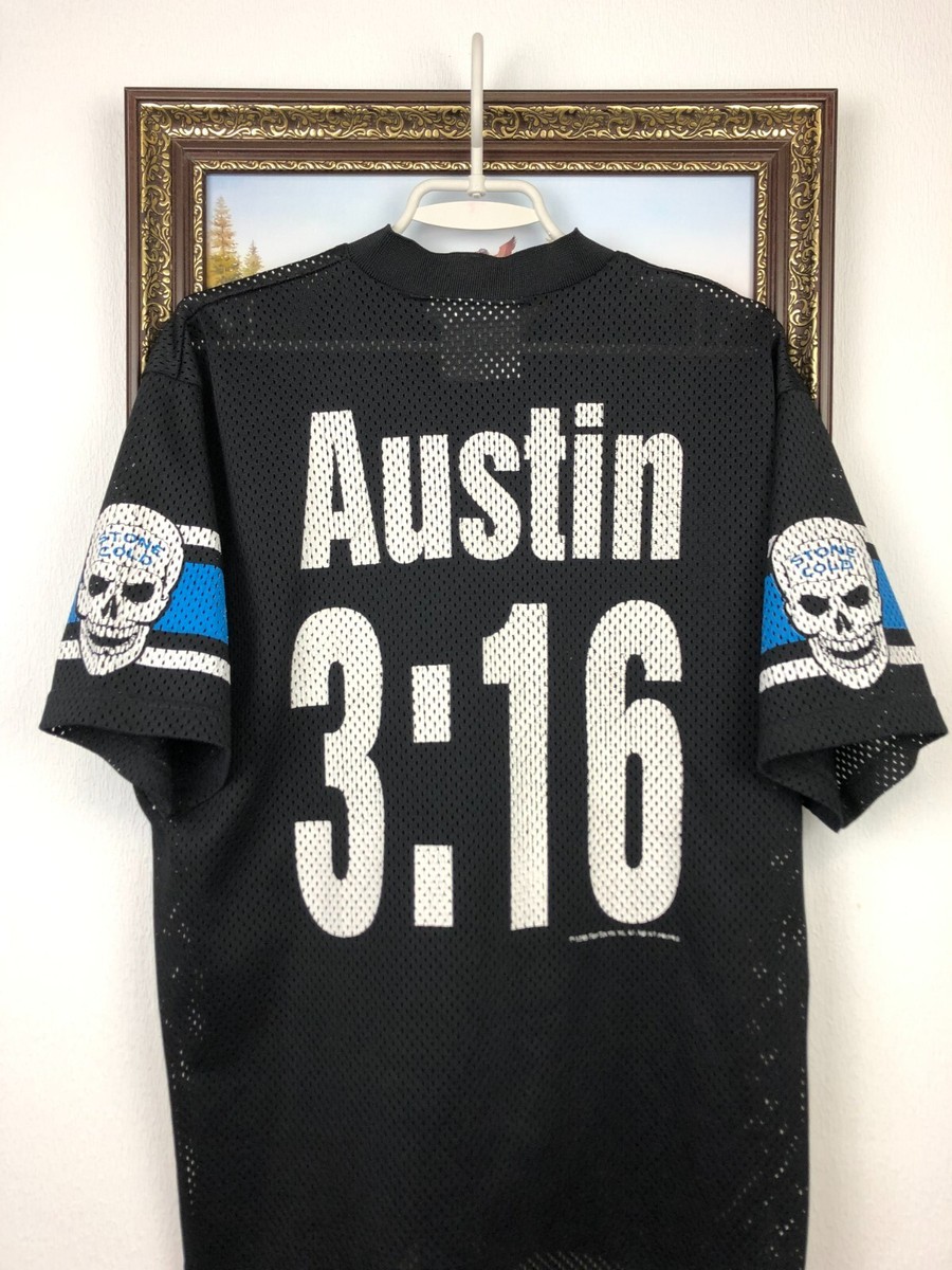 Vintage 90's Stone Cold Steve Austin 3:16 Hockey Jersey Shirt WWE