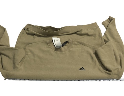 Sudadera de golf Adidas para hombre Core Crew cuello redondo HI5847 bronceada talla 2XL - Imagen 10 de 12