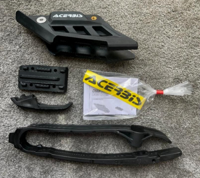 KTM XCF XC-F 250 350 450 2023 - 2024 KETTENBLOCKFÜHRUNG & SCHIEBER SET SCHWARZ