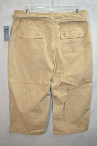 Pantalones cortos Classic Elements Capri Caqui Talla 10 Petite para mujer - Imagen 2 de 7