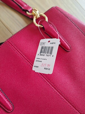 Coach Minetta Crossbody Handbag Bright Pink Crossgrain Leather