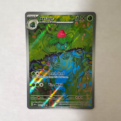 Pokemon TCG Ivysaur 167/165 SV Scarlet & Violet 151 Holo Illustration Rare