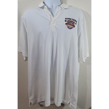 Cutter Buck White Notre Dame BCS 2013 National Championship Polo Shirt XL Drytec