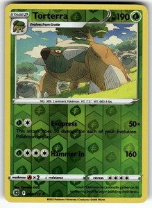 Torterra 008/172 Brilliant Stars Reverse Holo Rare