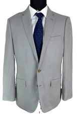 J.CREW Ludlow 2-Piece Suit Mens 40R Gray Irish Linen 2 Button 32x30