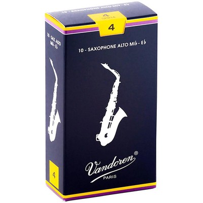 Vandoren Alto Saxophone Reeds Strength 4 Box of 10