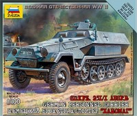 Zvezda 6127 - 1/100 Wargame Addon Deutsches Sd.Kfz 251/1 Ausf.B - Neu