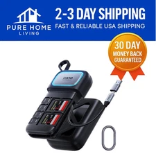 Rated High-Speed SD/Micro SD Card Reader with Dual Slot Adapter & Eject Pin