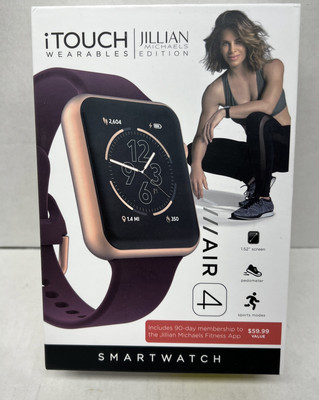 Itouch Jillian Michaels Health Fitness Edition Air 4  Smart Watch BrandNew 41mm