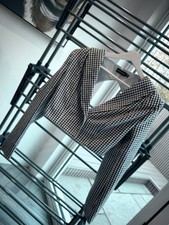 Statement Backless Check Blazer Size 8 From Miss Selfridge Never Worn No Tags