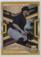 2023 Panini Elite Extra Edition Gold Prime Numbers /24 Andres Chaparro #110 0i5i
