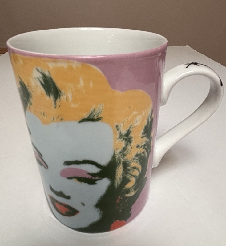 Marilyn Monroe by Andy Warhol Porcelain Mug - 1997 BLOCK Marilyn Monroe Mug