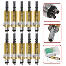 10x Air Motor E-type 4Holes Slow Low Dental Speed Handpiece External Water Spray