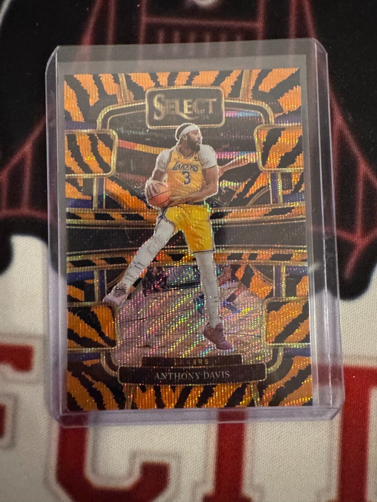 2023-24 Panini Select - Concourse Anthony Davis #20 Tiger Stripes Prizm lakers