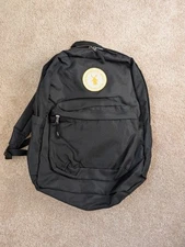 Dutch Bros Coffee Black Backpack Bag Yellow Embroidered Patch 