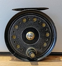 Vintage Fly Fishing Reel J.W. Young & Sons Condex 3.25" + Line Tackle Trout VGC
