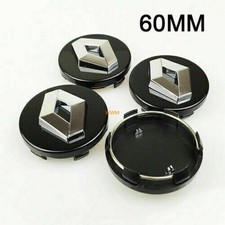 4x Für Renault Schwarz Auto Nabendeckel Felgendeckel Radnabendeckel 60mm Zubehör
