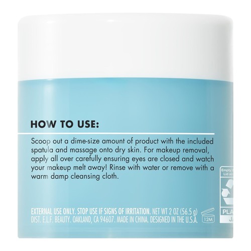 e.l.f. ¡Santa hidratación! Bálsamo limpiador 2 oz | Limpiador facial de fusión de maquillaje - Imagen 2 de 3