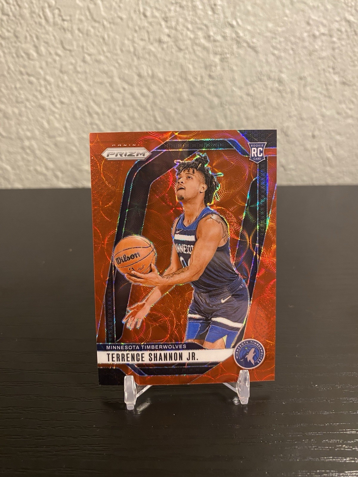 2024-25 Panini Prizm Terrence Shannon Jr Red Scope Rookie /88 #224 Timberwolves